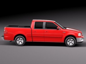 F-150 1997-2003 Crew Cab 3D मॉडल