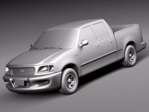 F-150 1997-2003 cabina doble Modelo 3D