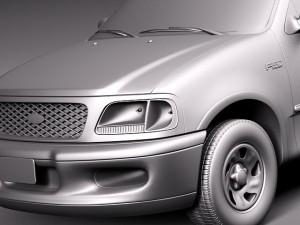F-150 1997-2003 Crew Cab 3D मॉडल