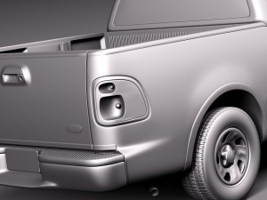 F-150 1997-2003 Crew Cab 3D मॉडल