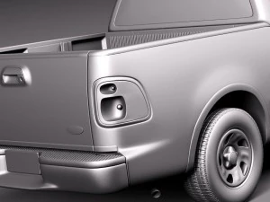 F-150 1997-2003 cabina doble Modelo 3D