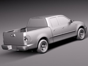 F-150 1997-2003 Crew Cab 3D मॉडल