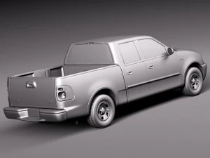 F-150 1997-2003 cabina doble Modelo 3D