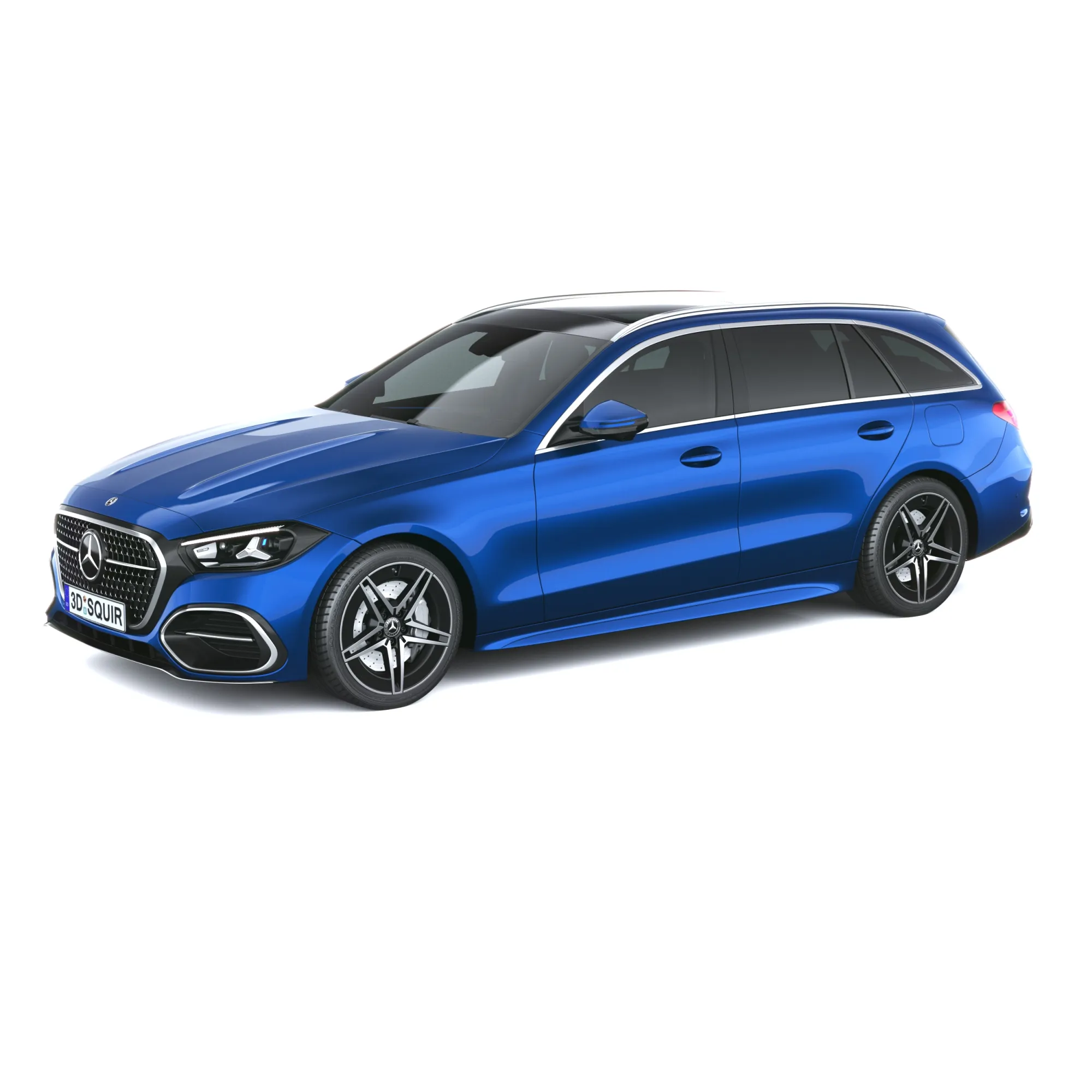 Mercedes-Benz C-Class Estate AMG 2027 3D Model .c4d .max .obj .3ds .fbx .stl .blend 