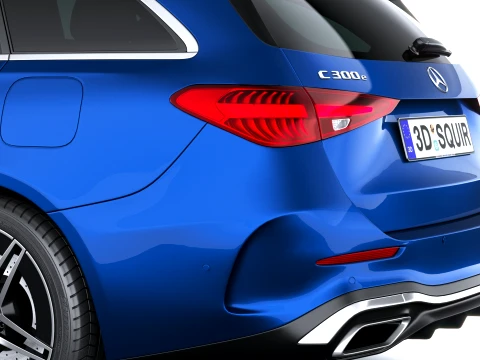 Mercedes-Benz C-Class Estate AMG 2027 3D Model