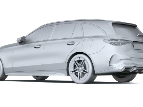 Mercedes-Benz C-Class Estate AMG 2027 3D Model
