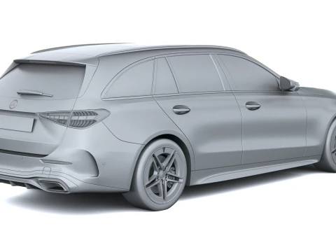 Mercedes-Benz C-Class Estate AMG 2027 3D Model