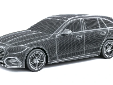 Mercedes-Benz C-Class Estate AMG 2027 3D Model