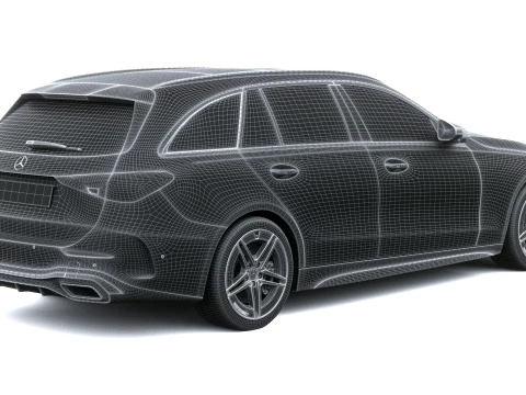 Mercedes-Benz C-Class Estate AMG 2027 3D Model