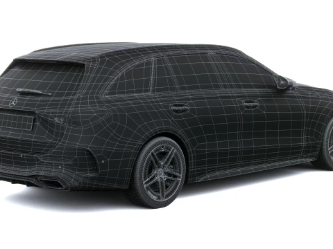 Mercedes-Benz C-Class Estate AMG 2027 3D Model