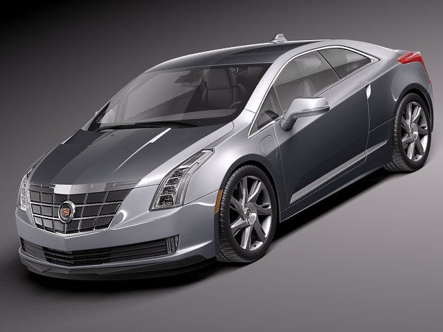Cadillac ELR 2014 3D 模型 .c4d .max .obj .3ds .fbx .stl .blend 
