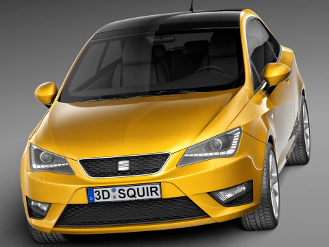 Seat Ibiza 3-door 2013 3D Model