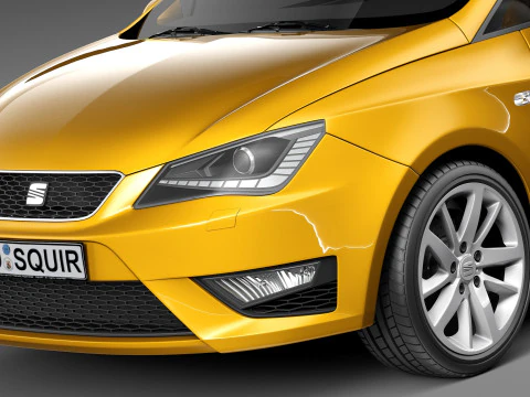 Seat Ibiza 3-door 2013 3D Model