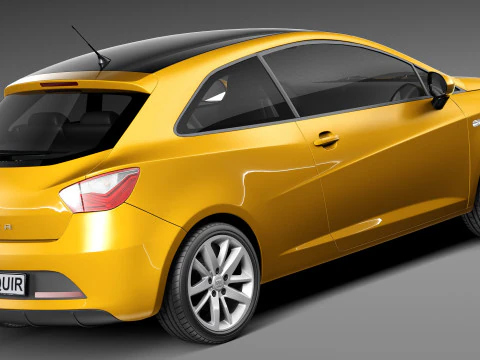 Seat Ibiza 3-door 2013 3D Model