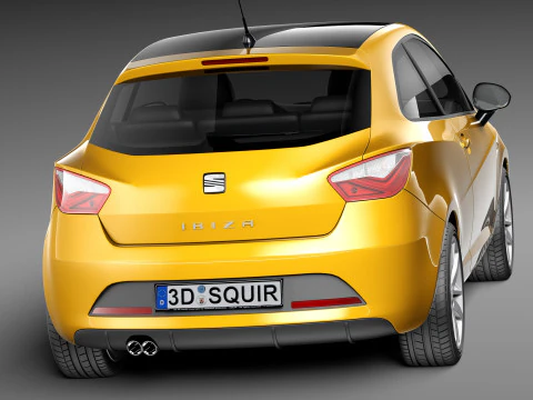 Seat Ibiza 3-door 2013 3D Model