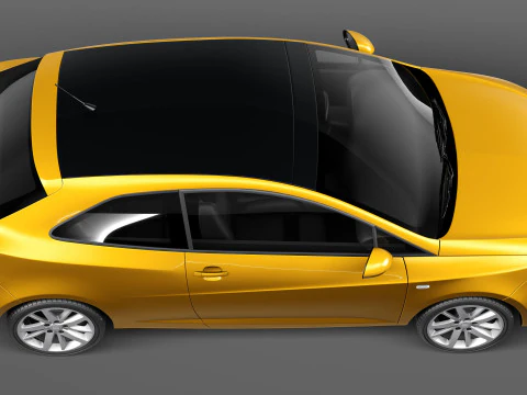 Seat Ibiza 3-door 2013 3D Model