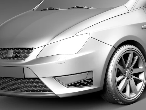 Seat Ibiza 3-door 2013 3D Model