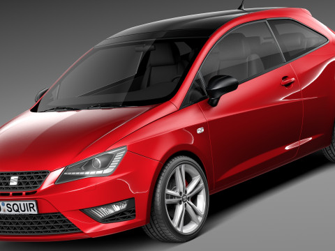 Seat Ibiza Cupra 3-door 2013 3D Model