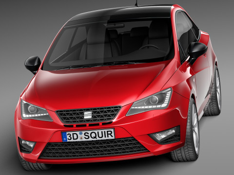 Seat Ibiza Cupra 3-door 2013 3D Model