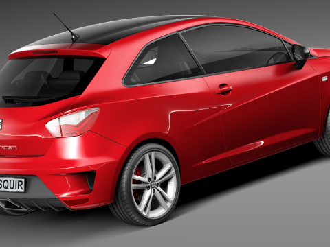 Seat Ibiza Cupra 3-door 2013 3D Model