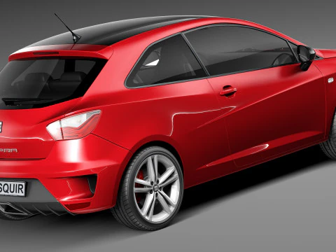 Seat Ibiza Cupra 3-door 2013 3D Model