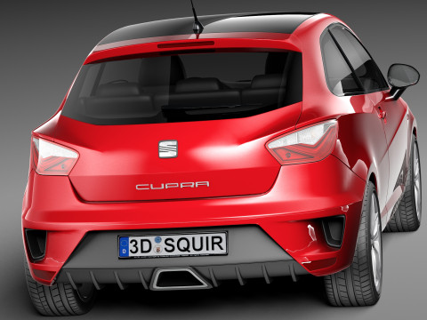 Seat Ibiza Cupra 3-door 2013 3D Model