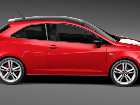 Seat Ibiza Cupra 3-door 2013 3D Model