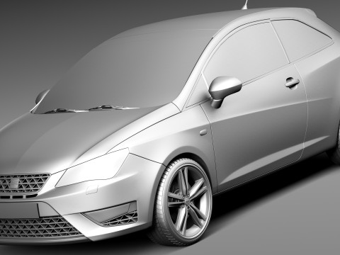 Seat Ibiza Cupra 3-door 2013 3D Model