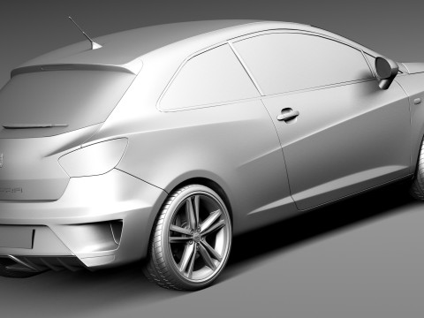 Seat Ibiza Cupra 3-door 2013 3D Model