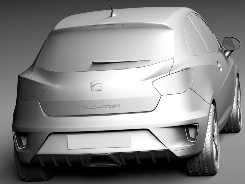 Seat Ibiza Cupra 3-door 2013 3D Model
