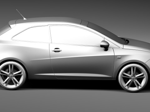 Seat Ibiza Cupra 3-door 2013 3D Model