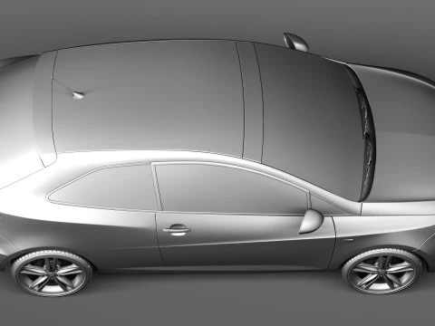 Seat Ibiza Cupra 3-door 2013 3D Model