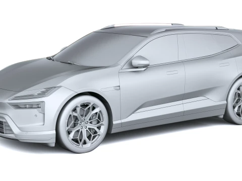 Polestar 4 SUV 2027 3D Model