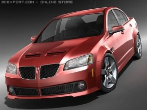 पोंटिएक जी8 जीटी 3D मॉडल
