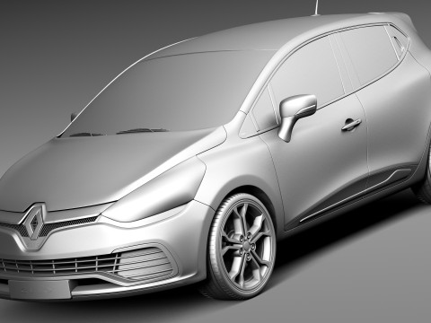 Renault Clio RS 200 2013 3D Model