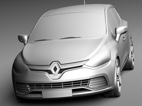 Renault Clio RS 200 2013 3D Model