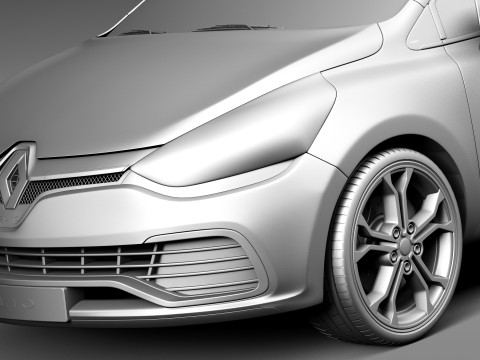Renault Clio RS 200 2013 3D Model