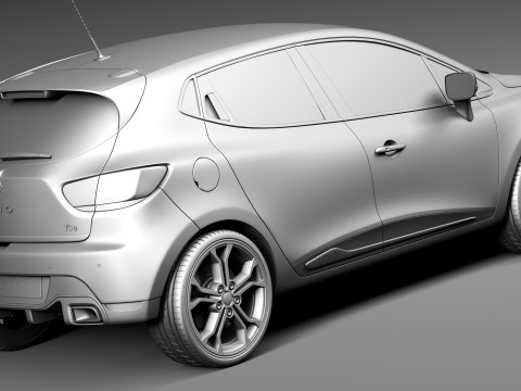 Renault Clio RS 200 2013 3D Model