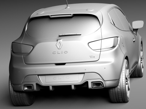 Renault Clio RS 200 2013 3D Model
