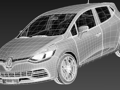 Renault Clio RS 200 2013 3D Model