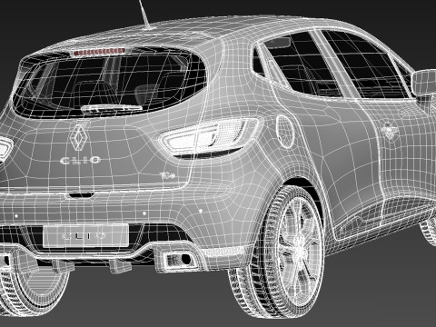Renault Clio RS 200 2013 3D Model