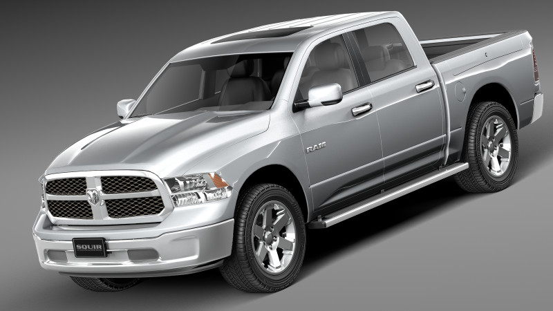 Dodge Ram HFE Crew Cab 2013 3Dモデル .c4d .max .obj .3ds .fbx .stl .blend 