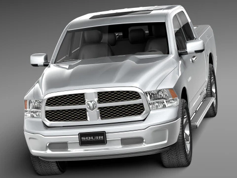 Dodge Ram HFE Crew Cab 2013 3D Model