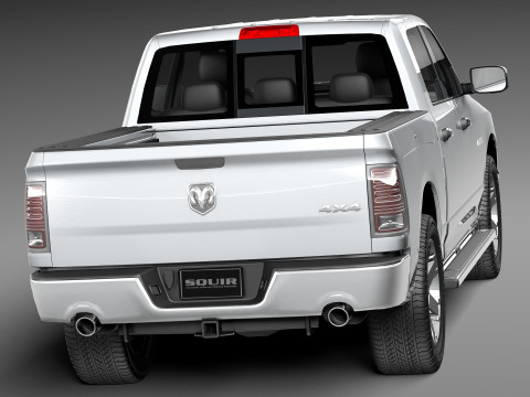 Dodge Ram HFE Crew Cab 2013 3Dモデル