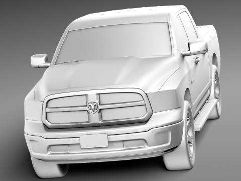 Dodge Ram HFE Crew Cab 2013 3Dモデル