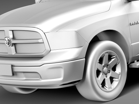 Dodge Ram HFE Crew Cab 2013 3Dモデル