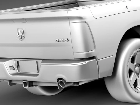 Dodge Ram HFE Crew Cab 2013 3D Model