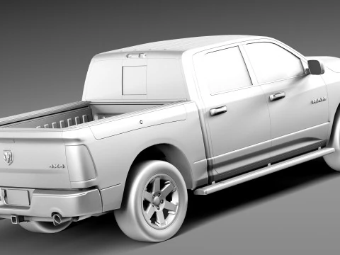 Dodge Ram HFE Crew Cab 2013 3D Model