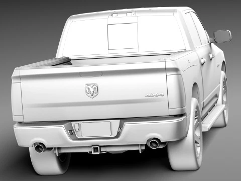 Dodge Ram HFE Crew Cab 2013 3D Model