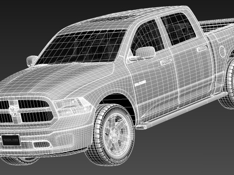 Dodge Ram HFE Crew Cab 2013 3Dモデル